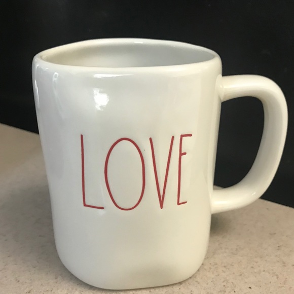 Rae Dunn White LOVE & Red XOXO Mugs NWOT - Picture 6 of 8